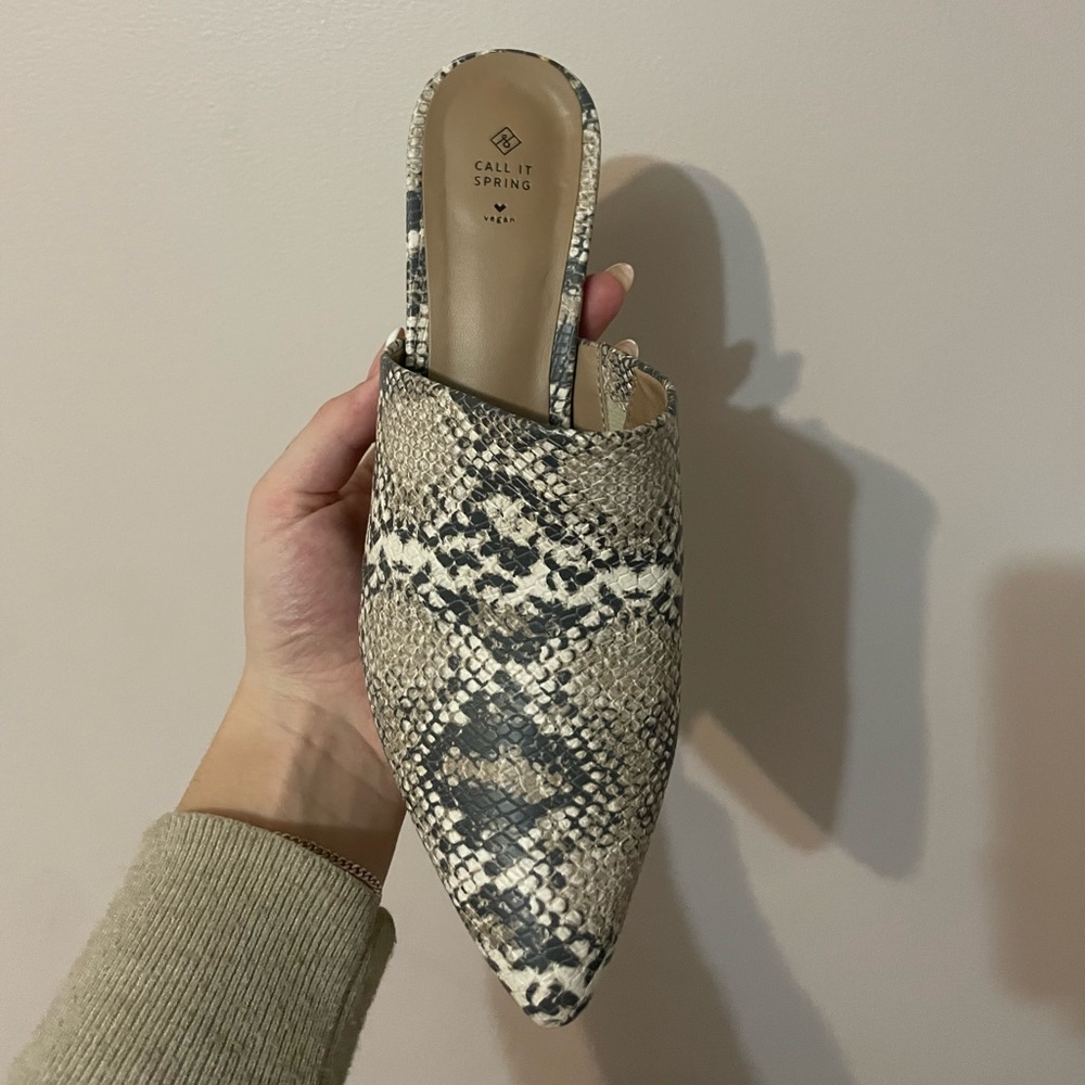 Call it Spring Snake Print Mules - Picture 4 of 4